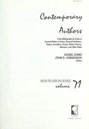 Cover of: Contemporary Authors New Revision, Vol. 71 by Gale Group