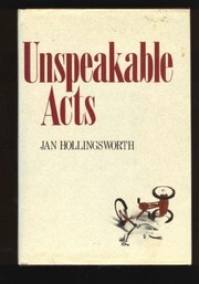 Cover of: Unspeakable acts