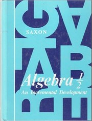 Cover of: Algebra 1/2 [-II] by John H. Saxon
