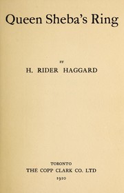 Cover of: Queen Sheba's ring by H. Rider Haggard