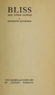 Cover of: Bliss and other stories by Katherine Mansfield