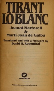 Cover of: Tirant lo Blanc