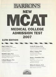 Cover of: New MCAT 2007 by Hugo R. Seibel ... [et al.].