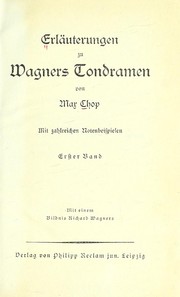Cover of: ErlÃ¤uterungen zu Rich: Wagners Tondramen