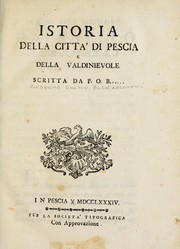 Istoria della città di Pescia e della Valdinievole by Prospero Omero Baldasseroni