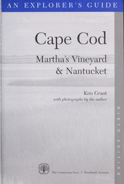 Cover of Cape Cod, Martha's Vineyard & Nantucket
