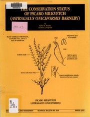 Cover of: The conservation status of Picabo milkvetch (Astragalus oniciformis Barneby)