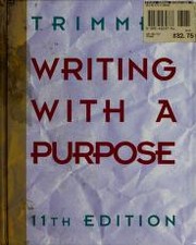 Writing with a purpose by Joseph F. Trimmer