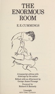 Cover of: The enormous room by E. E. Cummings