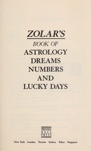 Cover of: Zolar's Book of Astrology by Zolar.