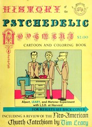 History of the psychedelic movement cartoon & coloring book by Timothy Leary