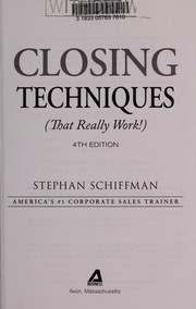 Cover of: Closing techniques (that really work!)