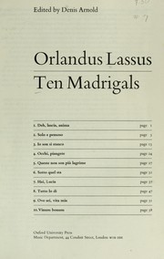 Cover of: Ten Madrigals