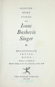 Cover of: Selected short stories of Isaac Bashevis Singer.