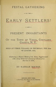 Cover of: Festal gathering of the early settlers! by Nathan Bouton