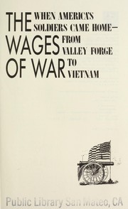 Cover of: The wages of war by Richard Severo