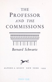 Cover of: The professor and the commissions.