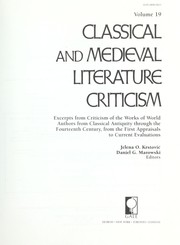 Cover of: Classical and Medieval Literature Criticism by Gale Group, Gale Group