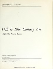Cover of: 17th & 18th century art.