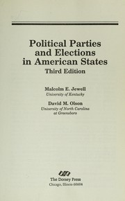 Cover of: Political parties and elections in American states