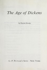 Cover of: The age of Dickens