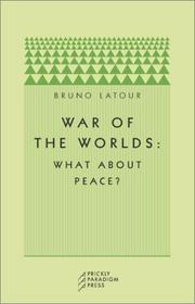 Cover of: War of the Worlds: What about Peace?