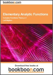 Cover of: Elementary Analytic Functions Complex Functions Theory a-1