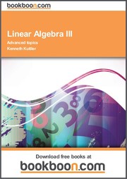Cover of: Linear Algebra III Advanced topics by 