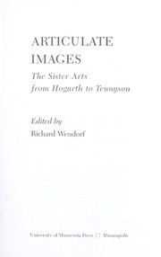Cover of: Articulate images: the sister arts from Hogarth to Tennyson