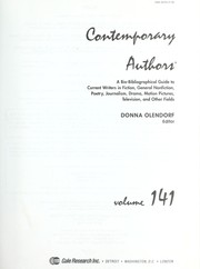 Cover of: Contemporary Authors, Vol. 141
