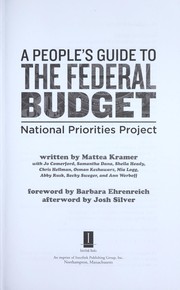 Cover of: A people's guide to the federal budget