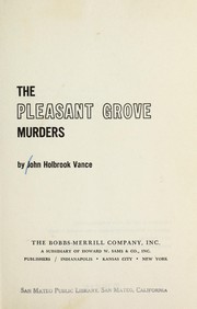 Cover of: The Pleasant Grove murders. by Jack Vance