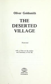Cover of: The Deserted Village by Oliver Goldsmith