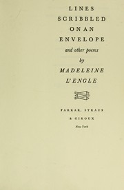 Cover of: Lines scribbled on an envelope by Madeleine L'Engle