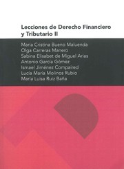 Cover of: Lecciones de derecho financiero y tributario. II by 