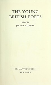 Cover of: The young British poets.