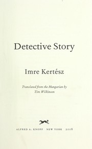 Cover of: Detective story by Imre Kertész
