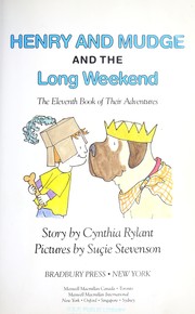 Cover of: Henry and Mudge and the long weekend : the eleventh book of their adventures by Cynthia Rylant