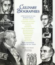 Cover of: Culinary biographies