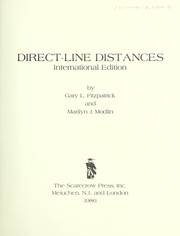 Cover of: Direct-line distances--international edition by Gary L. Fitzpatrick