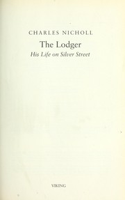 Cover of: The lodger by Charles Nicholl