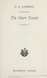 Cover of: The short novels by David Herbert Lawrence