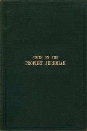 Cover of: Notes On The Prophet Jeremiah