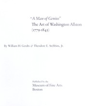 Cover of: "A man of genius": the art of Washington Allston (1779-1843)