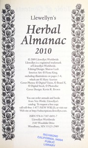 Cover of: Llewellyn's herbal almanac 2010