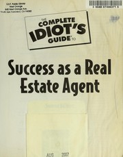 Cover of: The complete idiot's guide to success as a real estate agent