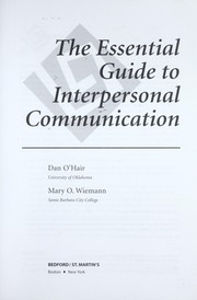 Cover of: Essential guide to interpersonal communication by Dan O'Hair