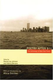 Cover of: Poetry After 9-11 by Dennis Loy Johnson, Valerie Merians