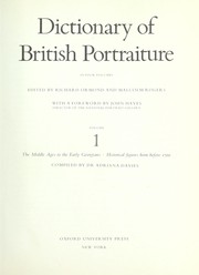 Cover of: Dictionary of British portraiture