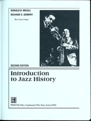Cover of: Introduction to jazz history by Donald D. Megill, Richard S. Demory, Donald D. Megill